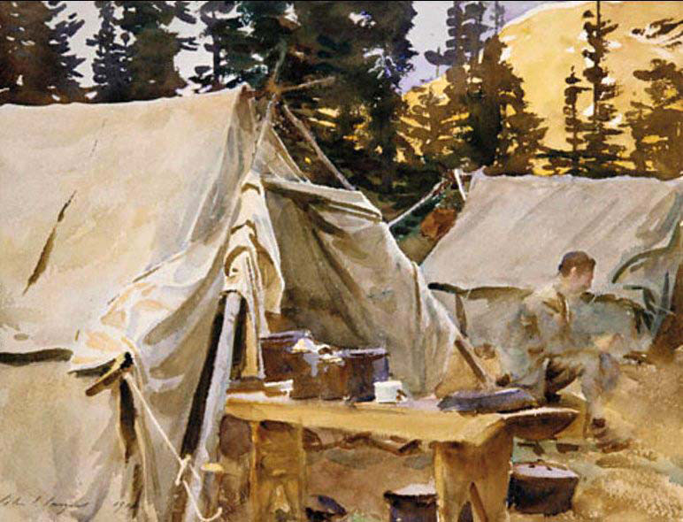 Camp at Lake O'Hara